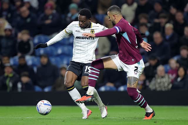 Wolves’ Rafiki Said looks to beat Burnley’s Kyle Walker