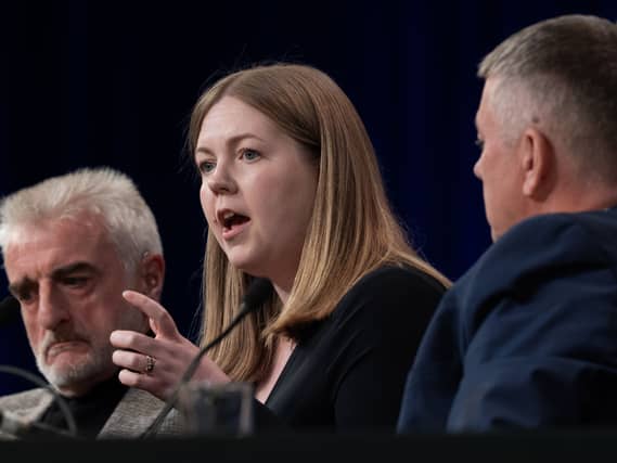 Gillian Mackay on a panel at the SNP conference