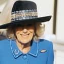 Queen Camilla attends the British Champions Day at Ascot Racecourse, Berkshire