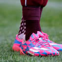 Close up detail of some adidas football boots