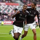 Liverpool’s Alexander Isak celebrates scoring