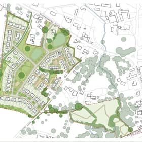 The proposed development in Cressage