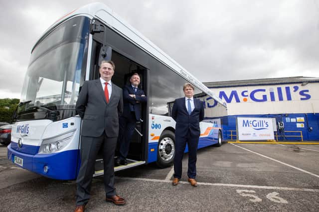 Sandy Easdale, McGill’s CEO Ralph Roberts and James Easdale (Jeff Holmes/handout)