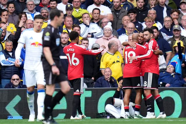 Bryan Mbeumo put Manchester United in front (Annabel Lee-Ellis/PA).