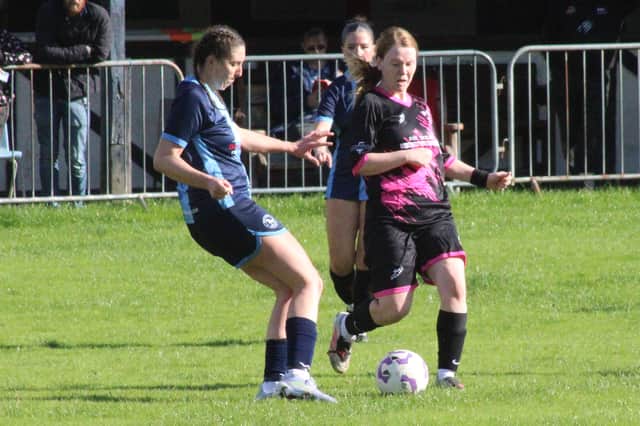 Action from the Central Wales Cup clash