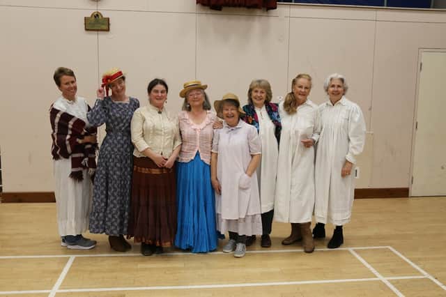 Some of the ladies in Kington and District Operatic Society's The Pirates of Penzance cast