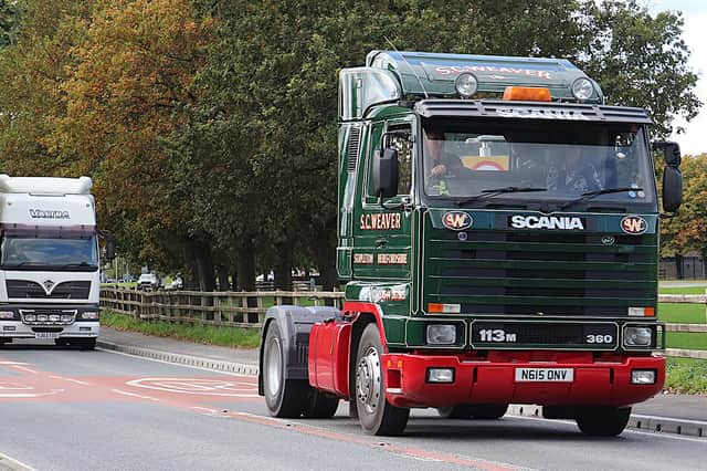 One of the run's organiser, Steve Weaver of Stapleton with his Scania 113M