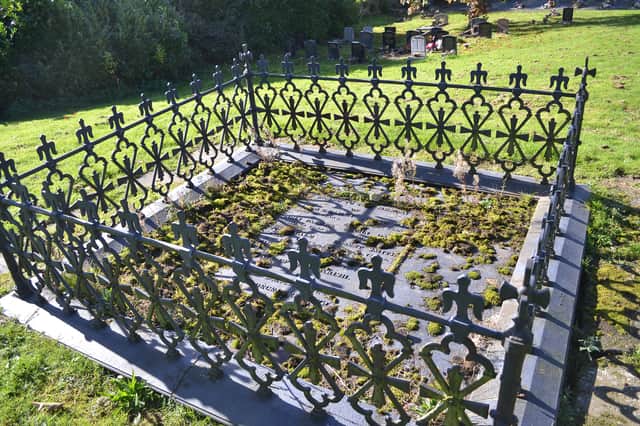 The grave has been spruced up in recent years