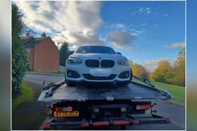 An image released by police in Ludlow of the stolen vehicle that they recovered 