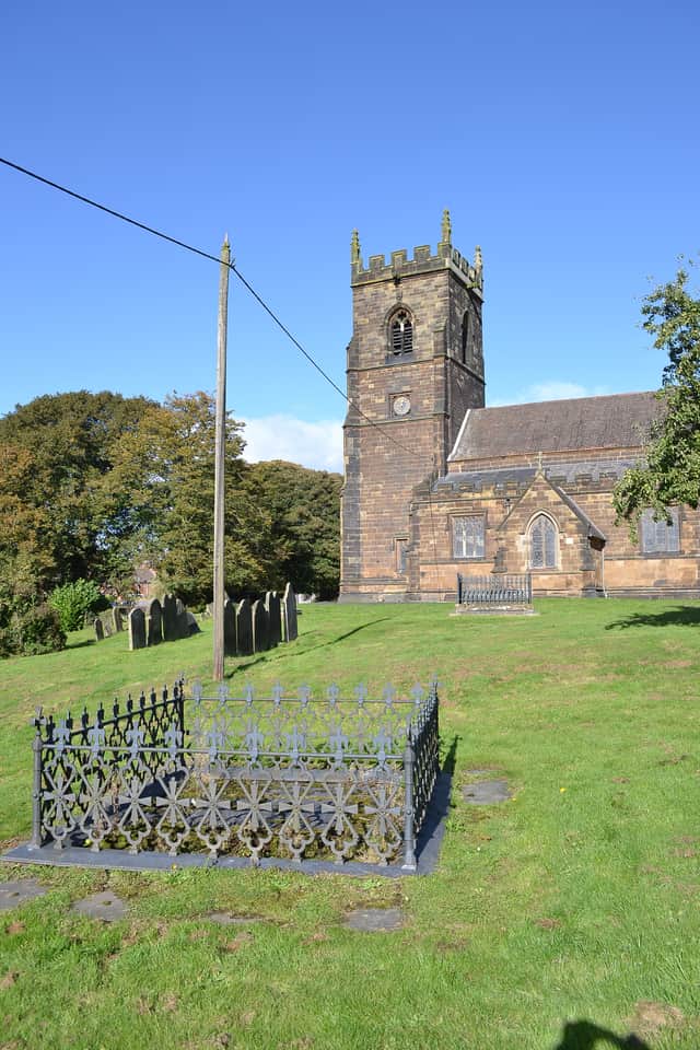 The communal grave at Dawley Parish Church