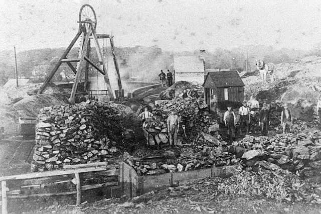 The Springwell Pit may well have looked something like this - this is the Moat Hall mine in the shadow of the Stiperstones, perhaps around the 1880s.