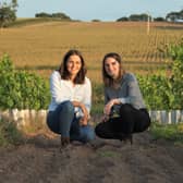 Zoe and Melissa Evans, founders of Rowton Vineyard in Shrewsbury
