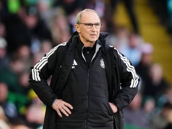 Celtic manager Martin O’Neill on the touchline