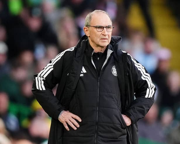 Celtic manager Martin O’Neill on the touchline