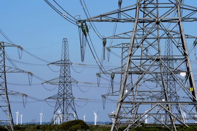 Electricity pylons