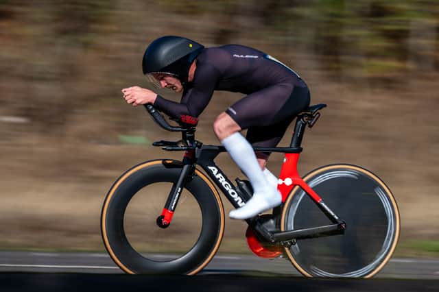 Tomos Hales on the way to victory and overall Series gold Picture: Rob Jones