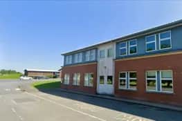 Ysgol Calon Cymru's Llandrindod Wells campus. From Google Streetview.