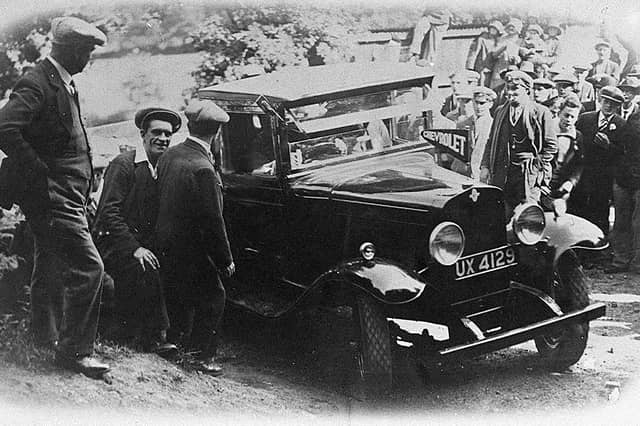The Chevrolet which reached the top of The Wrekin in 1929