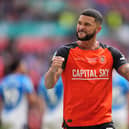 Luton’s Nahki Wells celebrates scoring