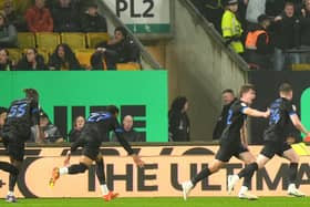 Terry Devlin celebrates