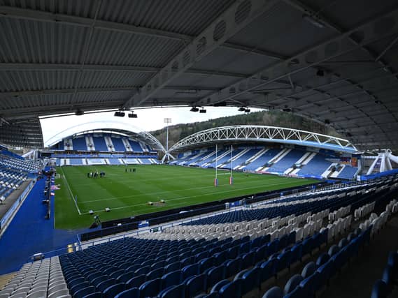 A general view inside Huddersfield's stadium