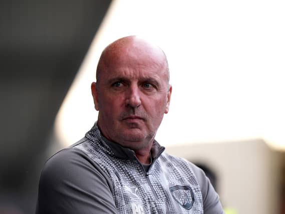 Chesterfield manager Paul Cook on the touchline