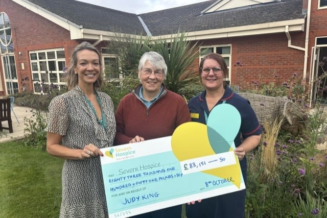 Woman raises £83k for hospice in memory of late wife