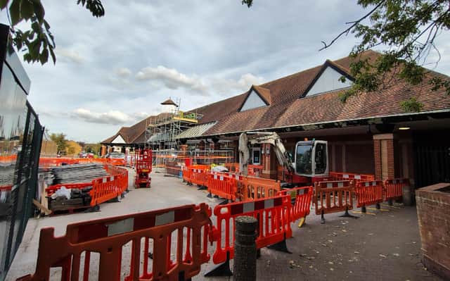 Work has been going on at Waitrose in Newport