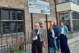 Ludlow businesspeople, from left: Monika Curry, Matt Smout, Jane Vaughan, Ian Evans and Jodie Deakin