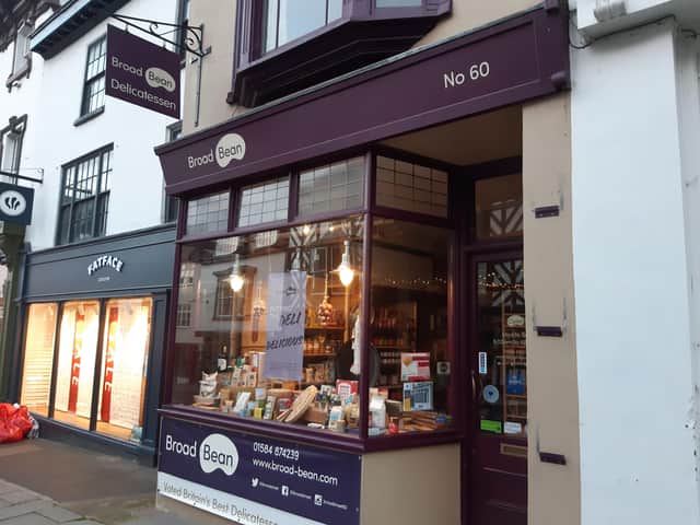 Broad Bean Delicatessen in Broad Street, Ludlow