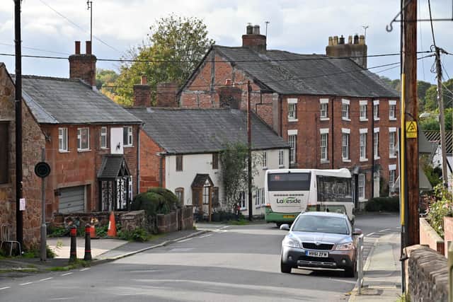 The main street in Ruyton 