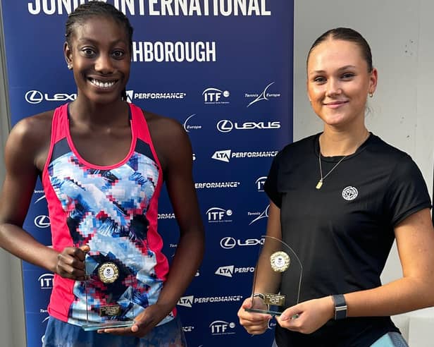 Gwen Klu and Helena Geissler enjoyed an excellent week to be crowned doubles champions at the Lexus Junior International Loughborough J60 tournament