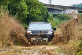 FREELANDER 8 on an all-terrain route during the first test drive of the international variant