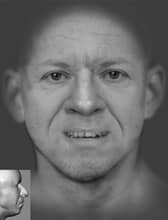 The image created of the unknown man