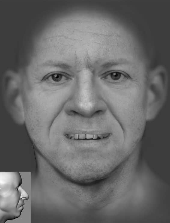 The digitised facial image