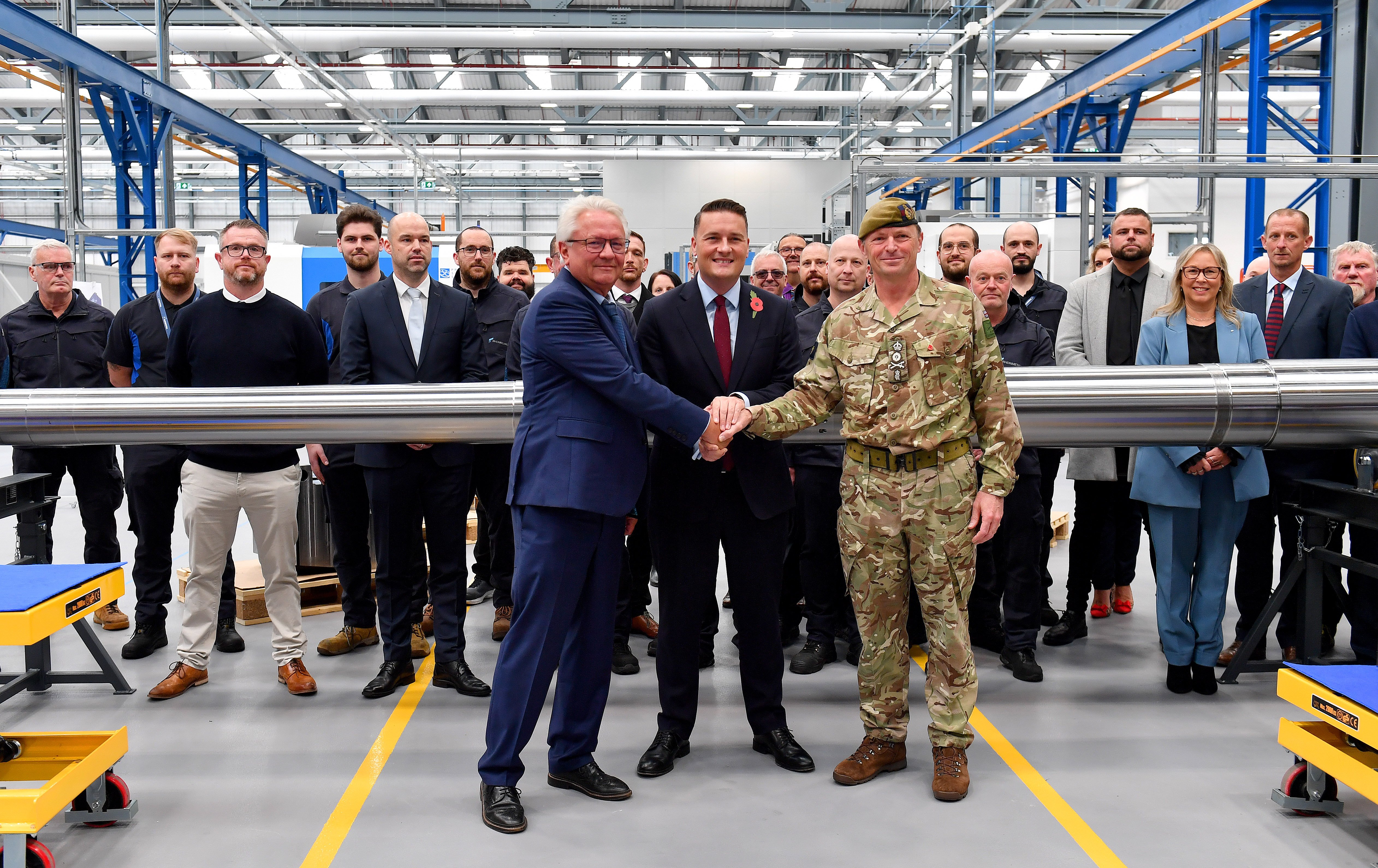 Rheinmetall launches new gun barrel factory in Telford