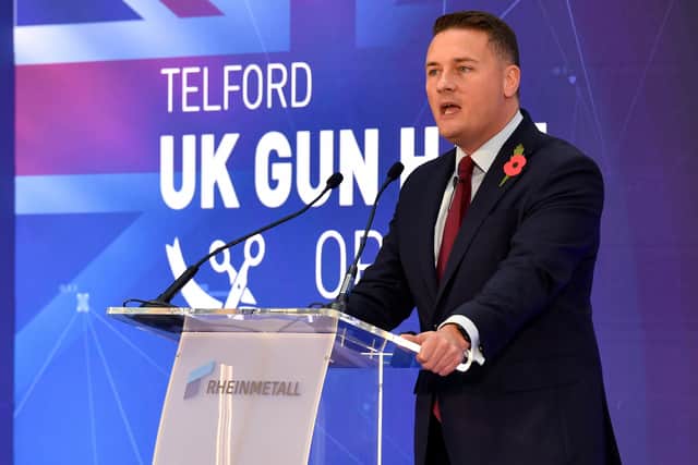 Defence Secretary Wes Streeting address guests at the official opening ceremony