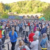 Crowds at this year's 'Titty Trail'