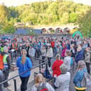 Crowds at this year's 'Titty Trail'