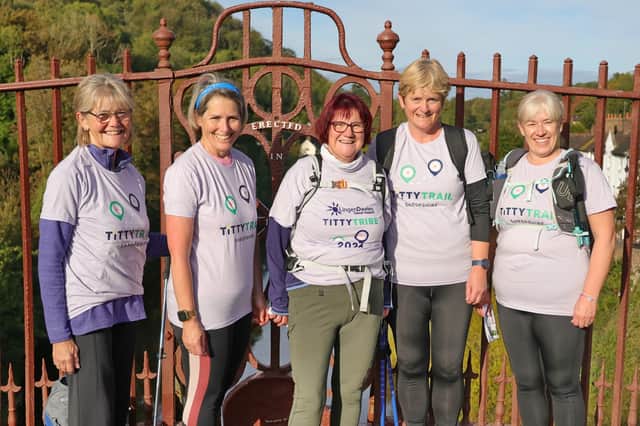 Shropshire participants on the 'Titty Trail'