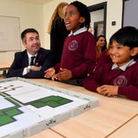 Staff and students celebrate opening of new Telford primary school and nursery