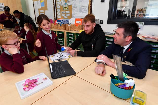 Shaun Davies MP at the opening of Thomas Telford Primary Free School