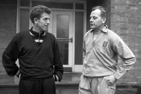 PICTURE FROM THE ARCHIVE: England manager Walter Winterbottom (right) shares a quiet moment in conversation with Wolverhampton Wanderers inside-right Peter Broadbent during an international squad gathering in 1960. The pair were pictured at Lilleshall, the national sports centre on the Shropshire-Staffordshire border that served as the primary training base for the England national team for many years. Do you remember Peter Broadbent playing during Wolves' golden era, or visiting Lilleshall Hall during its years as an elite sporting hub? We’ll have another Lilleshall picture on Monday.  