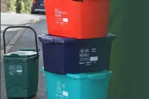 Powys recycling boxes. From Facebook.