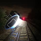 Trampoline on the tracks