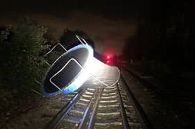 Trampoline on the tracks