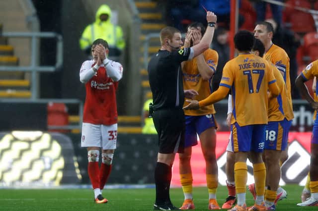Kian McMahon-Brown will be eligible for Shrewsbury this weekend - after his red card at Rotherham was overturned.