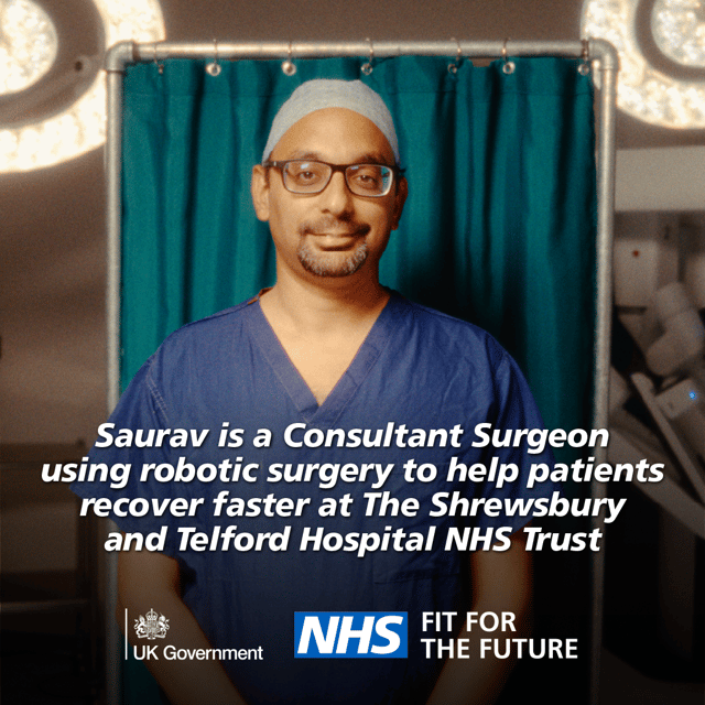 Saurav Chakravartty, consultant upper GI and bariatric surgeon and elective surgery and productivity lead at SaTH.
