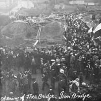 The mystery tent at Jackfield’s bridge celebrations over a century ago