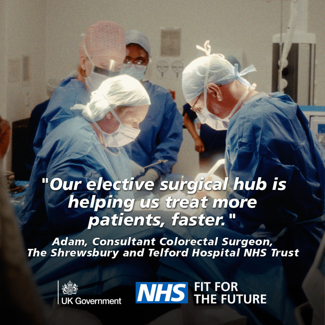 The trust's medics are featuring in the national campaign.